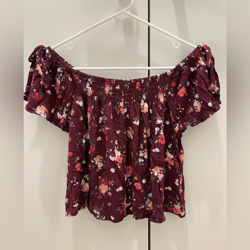 Off the shoulder floral top